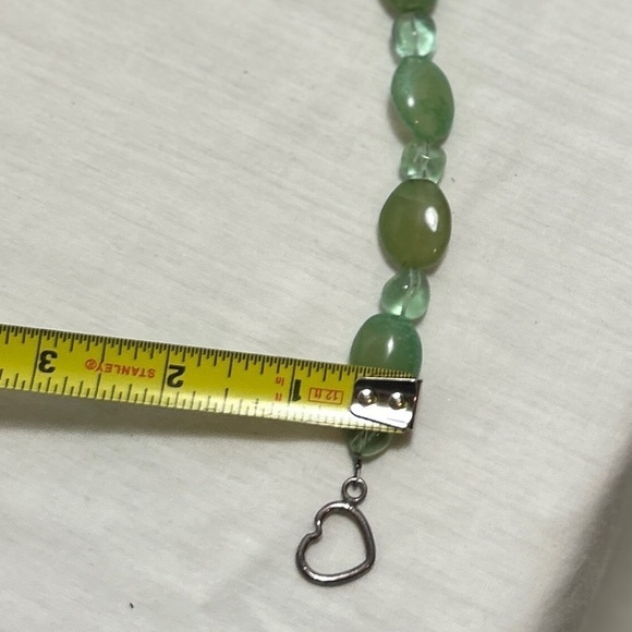 Natural Gemstone Bracelet Silver Hardware Green - Picture 8 of 9